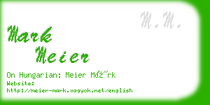 mark meier business card